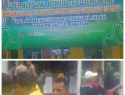 Dirlantas Polda Riau Gandeng Komunitas Ojol: Apel Bersama Wujudkan Keselamatan Berlalu Lintas