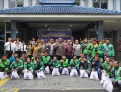 Rutan Kelas I Medan Bagikan 50 Paket Bansos kepada Pengemudi Ojek Online
