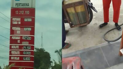BBM Subsidi Digasak Jerigen di SPBU Simpang Gambus, Rakyat Kecil Tertindas