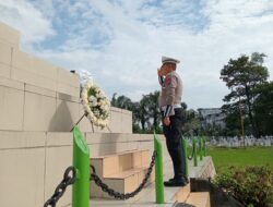 Satlantas Polres Binjai Gelar Ziarah ke TMP Peringati HUT Lalu Lintas Bhayangkara ke-70