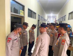 Cuaca Hujan Apel Pagi Tetap Di Laksanakan Di Depan Ruangan Masing-Masing Ini Atensi Kapolres Pakpak Bharat.