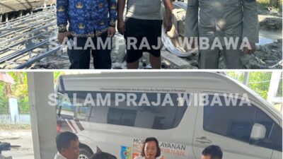 SATPOL PP BATU BARA LAKUKAN PENGAWASAN PEMBANGUNAN TOWER TELEKOMUNIKASI DI MEDANG DERAS