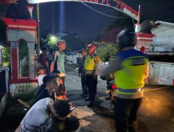 Kapolsek Sibolga Sambas Pimpin Patroli Gabungan Dini Hari Antisipasi Aksi Tawuran Remaja