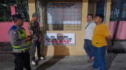 Personel Bhabinkamtibmas Polres Sibolga, Kelurahan Pasar Belakang Laksanakan Patroli dan Pembinaan Sat Kamling