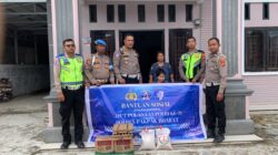 Sambut HUT Lalu Lintas Ke – 71 Sat Lantas Polres Pakpak Bharat Laksanakan Giat Bakkes Dan Baksos.