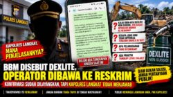 BBM DISEBUT DEXLITE, OPERATOR DIBAWA KE RESKRIM, KAPOLRES LANGKAT, JANGAN BIARKAN PUBLIK BERTANYA SENDIRI