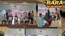 Jumat Berkah, Kasat Resnarkoba Polres Batu Bara AKP Arifin Purba Bagikan Sembako kepada Lansia